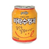 Paldo Sweet Cinnamon Punch (Sujeonggwa) 238ml can, showing traditional Korean calligraphy and a dark reddish-brown beverage illustration with cinnamon, ginger, and dried persimmons.